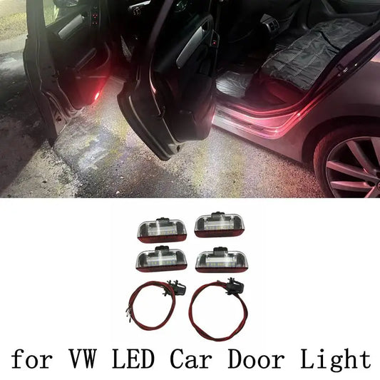 For Golf 5 6 7 7.5 T-ROC CC Passat Jetta Tiguan Variant Phidnon Scirocco Touran Auto Signal Lamp 4Pcs 12V LED Car Door Light