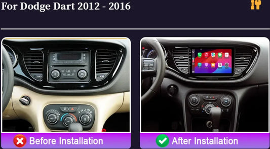 9 Inch Android 13.0 4GB+64GB For Dodge Dart 2012-2016 Car GPS Navigation Multimedia Player Radio Tape Recoder Head Unit Carplay