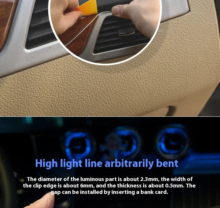 For Toyota RAV4 3 Interior RGB Symphony LED Strip with Adjustable 64 - Color Lighting Patterns and All Color Variations