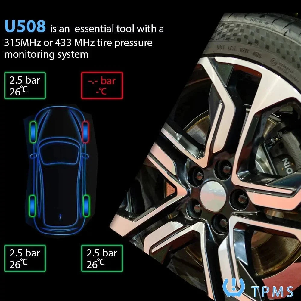 OBDResource Universal Car TPMS Reset Tool Car Tire Pressure Monitoring Sensor Tool U508 for Ford Opel Jeep GMC Chevrolet