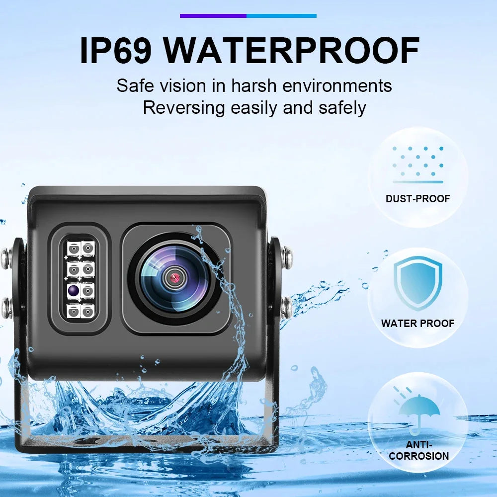 140 Degree Wide View Car Bus Truck Vans Heavy Vehicles Camera 2MP AHD Waterproof