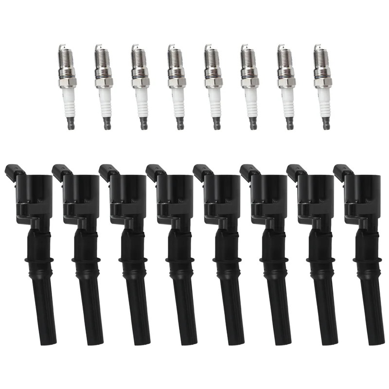 A11M-8 Piece 3W7Z12029AA SP-479 Ignition Coil&Spark Plug As Shown Plastic For Ford Lincoln F150 E-350 E-250 E-150