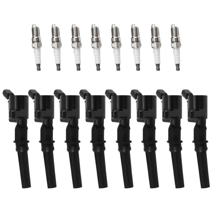 A11M-8 Piece 3W7Z12029AA SP-479 Ignition Coil&Spark Plug As Shown Plastic For Ford Lincoln F150 E-350 E-250 E-150