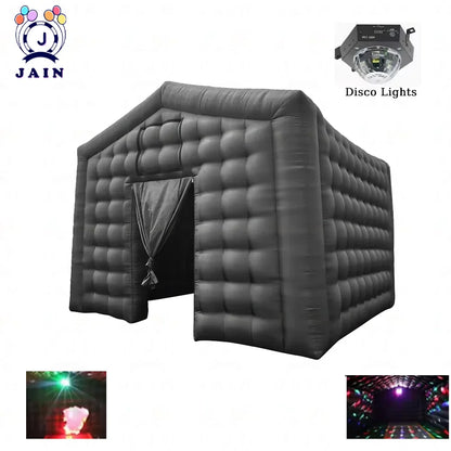 Large Inflatable Cube Disco Tent, Square Gazebo, Event Room, Big Mobile Portable, Night Club Party Pavilion For Outdoor