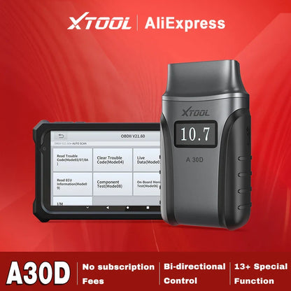XTOOL A30D OBD2 Scanner Full System Code Reader With CAN FD 13 Special Functions Diagnostic Tool for All Car