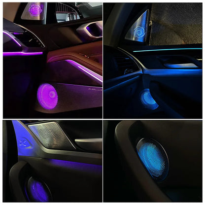 11-Color LED Speaker Covers for BMW X3/X4 G01/G02 - Hi-Fi Audio Upgrade with Ambient Lights