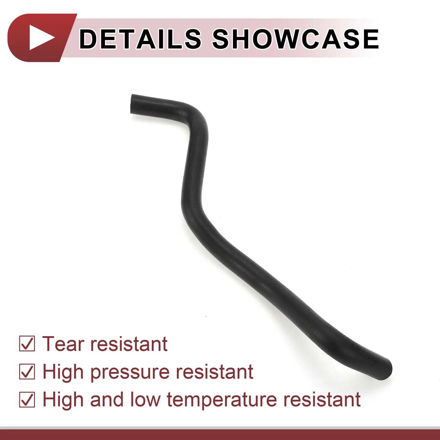 UXCELL 1 Pcs HVAC Heater Hose for Honda CR-V 2.4L 2002-2006 Engine Coolant Water Outlet No.79725S9AA00 Black Rubber