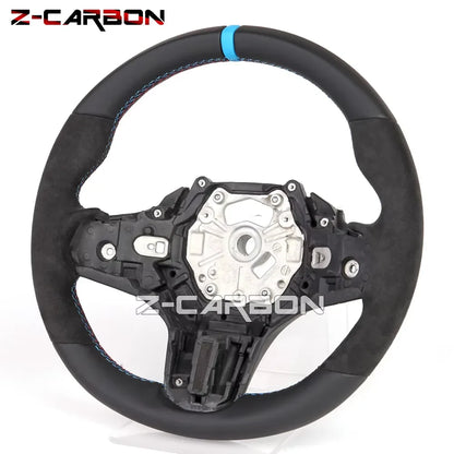 Full Leather Steering Wheel For BMW M3 M4 1-4 Series X1-X6 F20 F21 F22 F30 F31 F32 F80 F87 Alcantara Leather Steering Wheel