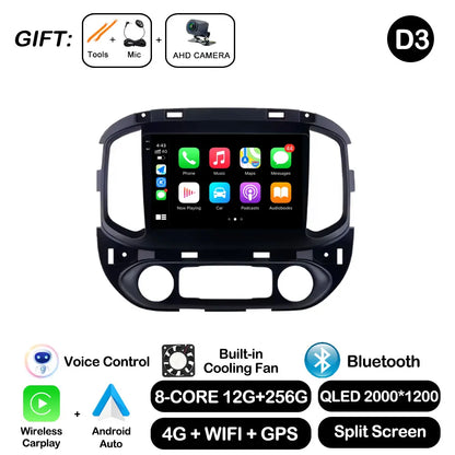 Android Auto For Chevrolet Colorado Sierra GMC 2014 - 2018 Car Radio Video Multimedia Player BT WiFi GPS Navigation Touch Screen