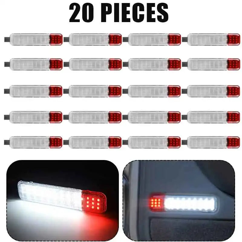 20pcs LED Door Courtesy Light Lamp for Chevy Silverado 1500 2500 3500 97-20 Hummer H2 03-09 GMC Yukon 95-06 15021517 15021518