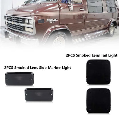 Rear & Front  Side Marker Lights Tail Lights For 1985-1995 Chevrolet G10 G20 G30 P20 P30 GMC G1500 G2500 G3500 P2500 P3500  Van