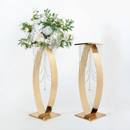 4/10 PCS  30 inch metal floral rack for wedding events, party center decoration, road guide flower rack