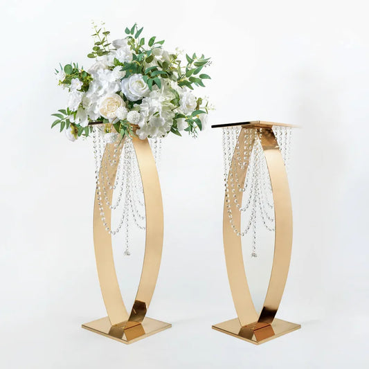 4/10 PCS  30 inch metal floral rack for wedding events, party center decoration, road guide flower rack