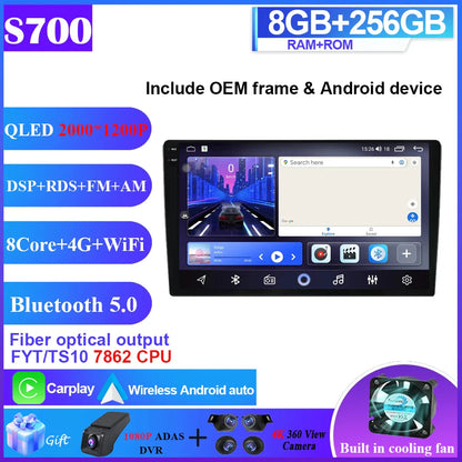 Android 14 Car Radio for Hyundai Sonata 6 YF i40 i45 2011 - 2015 4G Multimedia Player GPS Navigation no 2din dvd