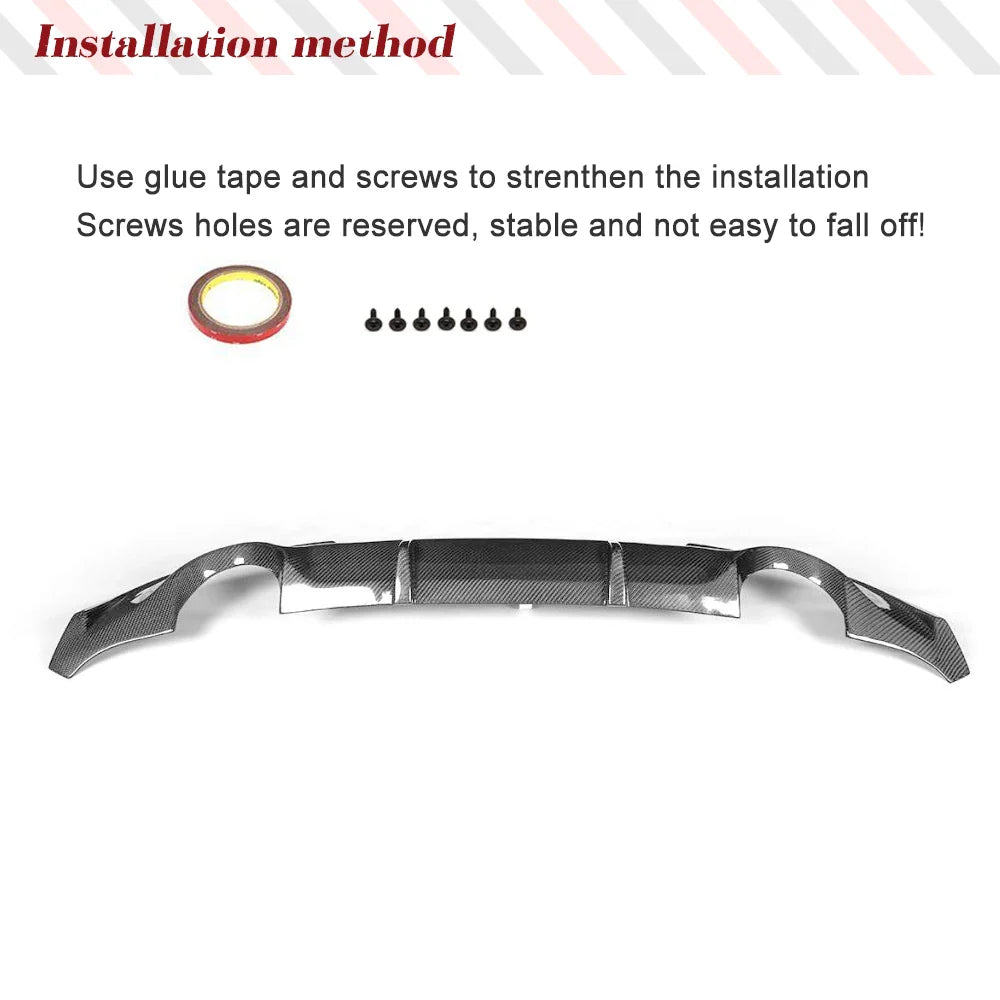 Carbon Fiber/FRP Car Rear Bumper Lip Diffuser for Infiniti G37 G37S Coupe Base Coupe Journey Sedan 2009-2013 No for US Version