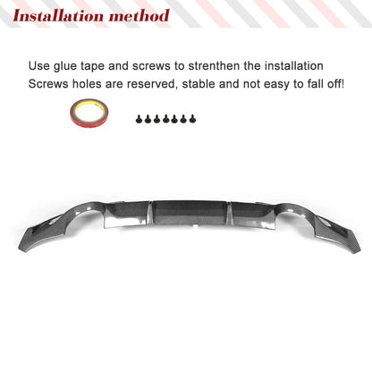 Carbon Fiber/FRP Car Rear Bumper Lip Diffuser for Infiniti G37 G37S Coupe Base Coupe Journey Sedan 2009-2013 No for US Version