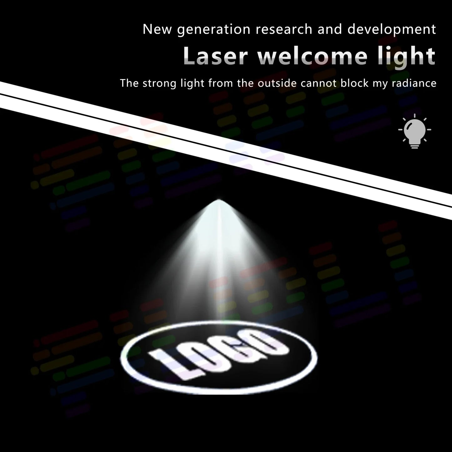 Car Emblem Projector Lights Door Welcome Lamps For Volkswagen For Magotan For Passat Variant  For Golf For Sagitar For Passat