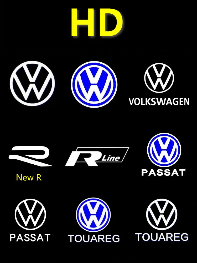 HD LED Car Door logo Projector Light Accessories For VW Touareg 7P 7L R5 CR7 2006 2007 2008 2010 2023 2022 2020 2021 2019 2004