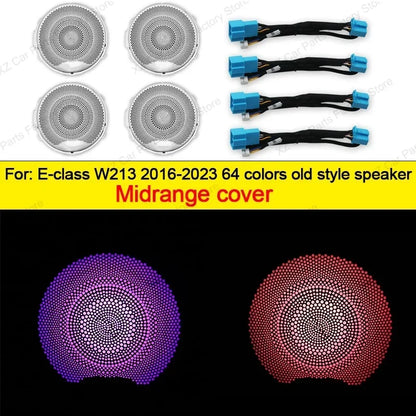 For Mercedes Benz E-Class W213 Air Vents 64 Colors 3D 4D Rotate Tweeter Interior W213 Ambient Light Speaker Cover for Light