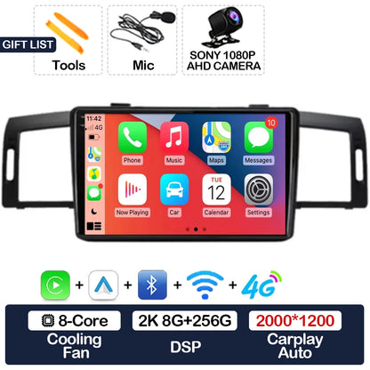 Android 15 Head Unit For Infiniti M35 2003 - 2010 Nissan Fuga 2005 - 2010 Car Radio Multimedia Video Player CarPlay Auto 4G WIFI