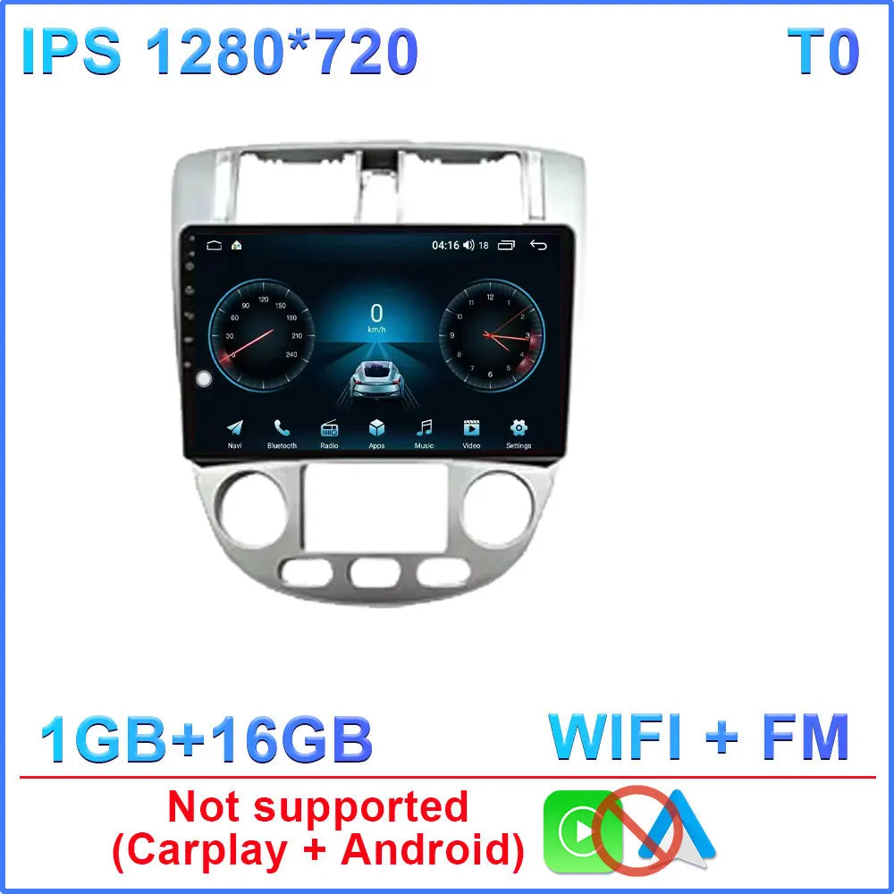 Android 14 Car Radio For Chevrolet Lacetti J200 For Buick Excelle Hrv For Daewoo Gentra 2 Carplay Stereo gps 4G WIFI BT No 2Din