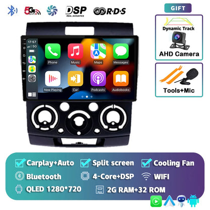 Android 14 Car Radio For Ford Everest Ranger Mazda BT50 BT-50 2006 2007 2008 - 2010 Multimedia Video Unit Head Player Stereo GPS
