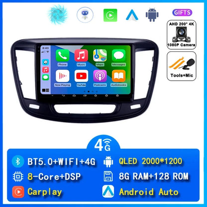For Chrysler 200 200C 2015 - 2019 Android 14 Radio Video Player Car Autoradio Multimedia Screen Stereo Carplay Navigation