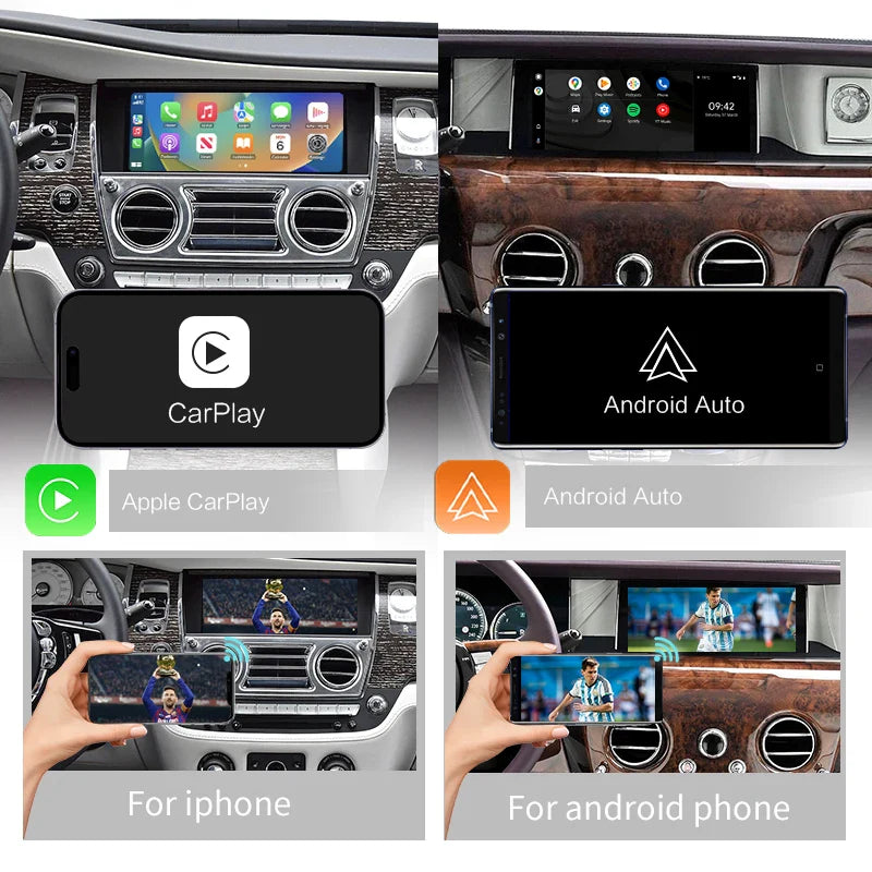 Wireless Carplay Decoder For Rolls Royce Wraith Ghost Phantom Dawn With Android Auto CarPlay Airplay Autolink Module Smart Box