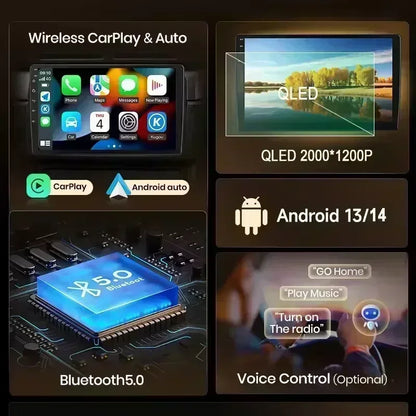 Android Auto For Chrysler 200 200C 200S 2015 - 2019 Car Radio Multimedia Video Stereo Player Carplay Navigation GPS DSP 5G WIFI