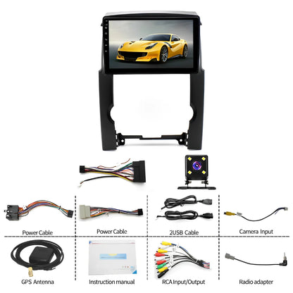 for Kia Sorento 2009-2012  Wireless CarPlay and Android Auto 2+32G 10" Touchscreen Headunit WiFi/GPS/SWC + AHD Backup Camera