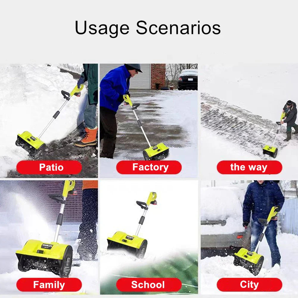 New Winter Brushless Electric Snowplow Lithium Electric Snow Sweeper Cordless Snow Shovel courtyard Street For Makita Battery power tools
