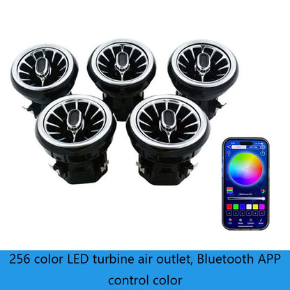 256 color LED exhaust outlet turbine nozzle atmosphere light is suitable for Mercedes-Benz A/CLA/GLA/B-CLASS W176/W117/W156/W246