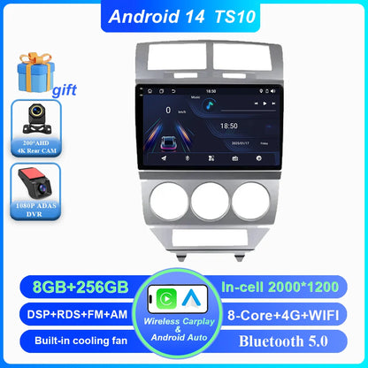 Android Car Radio Multimidia Player For Dodge Caliber Jeep Compass 1 MK Patriot 2006 - 2010 Auto GPS Navigation Carplay 2din DVD