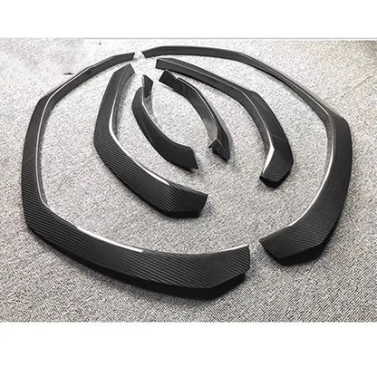 For Lamborghini URUS Carbon Fiber Wheel Eyebrow Arch Fender Flares Cover Trim Mudguards Protective Lip Strips Mud Flaps