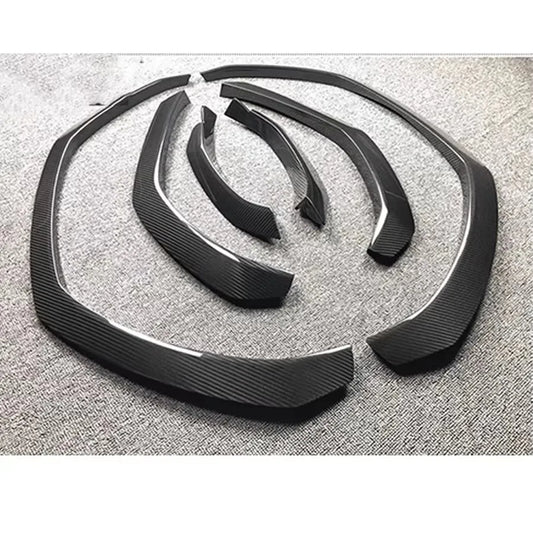 For Lamborghini URUS Carbon Fiber Wheel Eyebrow Arch Fender Flares Cover Trim Mudguards Protective Lip Strips Mud Flaps