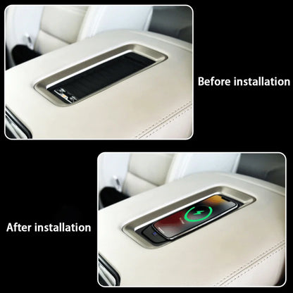 Car Wireless Mobile Phone Charger Center Console Storage QI 18W iPhone fast charge for GMSV HSV Chevrolet Silverado GMC Sierra