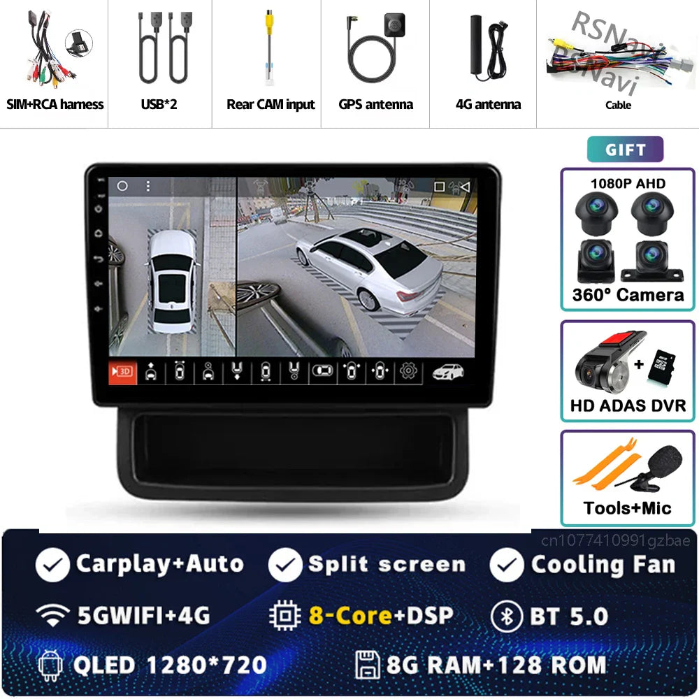 Android 14 Carplay Auto For Renault Trafic 2 For Opel Vivaro A For Nissan primastar 2006 - 2014 Car Radio Stereo Player Video BT