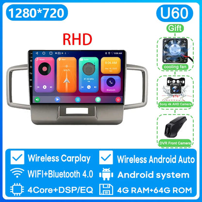 WIFI For Honda Freed 1 2008 - 2016 Car Radio Multimedia Video Player Navigation GPS Android Auto QLED Screen No 2din 2 din DVD