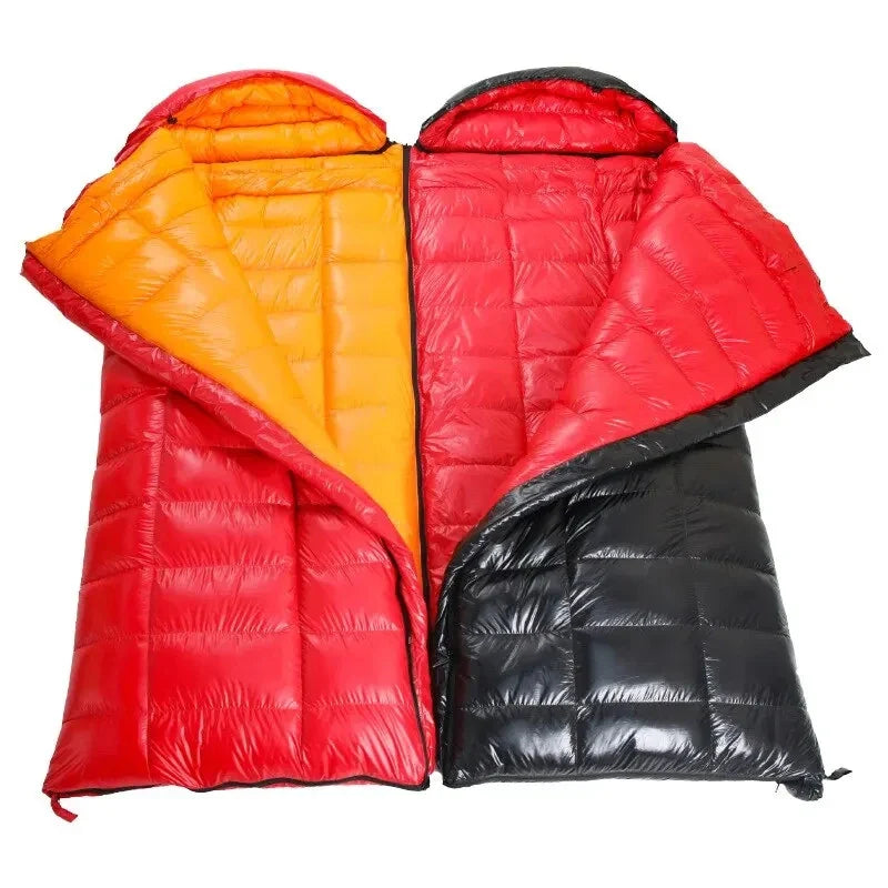 White Goose Down Sleeping Bag for Tourism Hiking Camping Emergency Sleeping Bag Trekking Supplies Sleeping Bag Nature Hike