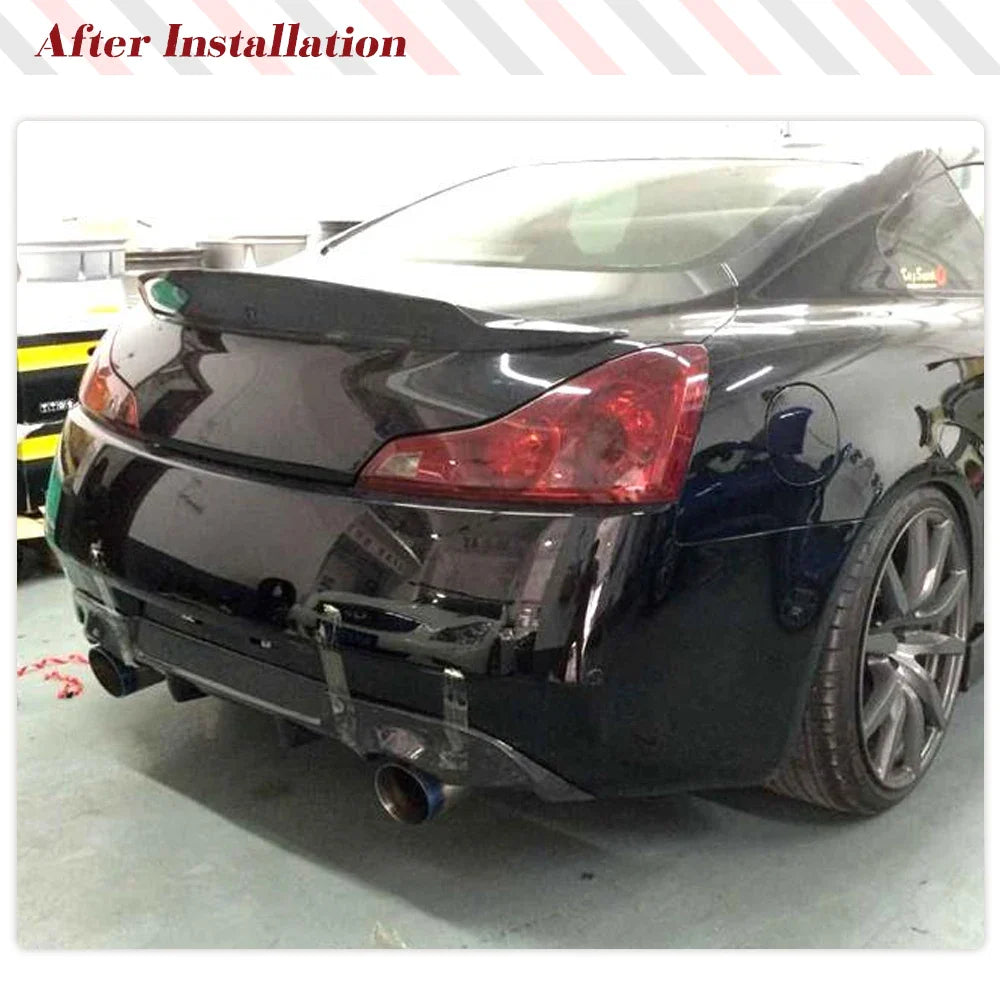 Carbon Fiber/FRP Car Rear Bumper Lip Diffuser for Infiniti G37 G37S Coupe Base Coupe Journey Sedan 2009-2013 No for US Version