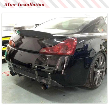 Carbon Fiber/FRP Car Rear Bumper Lip Diffuser for Infiniti G37 G37S Coupe Base Coupe Journey Sedan 2009-2013 No for US Version