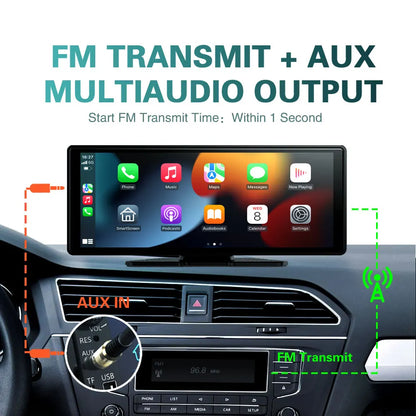 2025 New Universal 10.26” Screen Car Radio Multimedia WIFI Video Player Wireless Carplay Screen for Apple Or Android