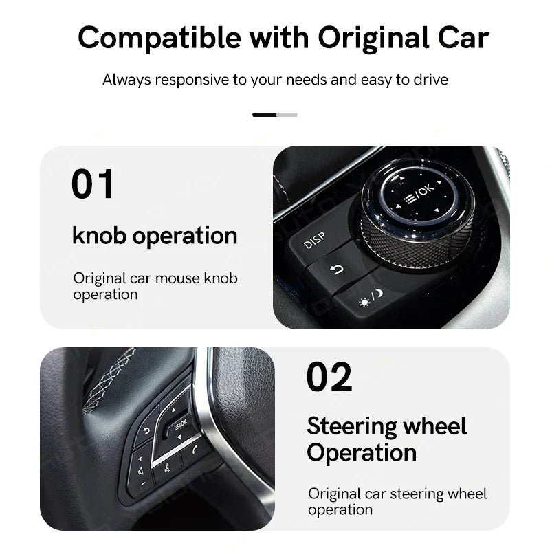 YolanAuto Wireless CarPlay Android Auto Module for Infiniti Q50 Q50L Q60 QX50 Aftermarket Car Upgrade Retrofit Kit