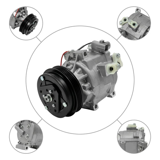 Original AC Compressor  Low-Noise Compressor for 2000-2005 Toyota Echo 1.5L Models Silver