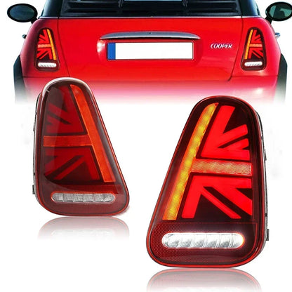 Tail Lamps Lights for BMW Mini Coopers R50 R52 R53 2001-2007 Rear LED DRL Moving Turn Signal Brake