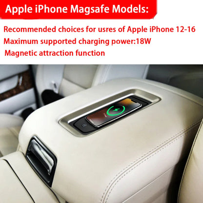 Car Wireless Mobile Phone Charger Center Console Storage QI 18W iPhone fast charge for GMSV HSV Chevrolet Silverado GMC Sierra