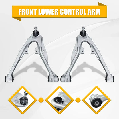 Svenubee 4Pcs Front Upper Lower Control Arms Suspension Sets for Cadillac Escalade Chevrolet Silverado 1500 GMC 2014 2015 2016