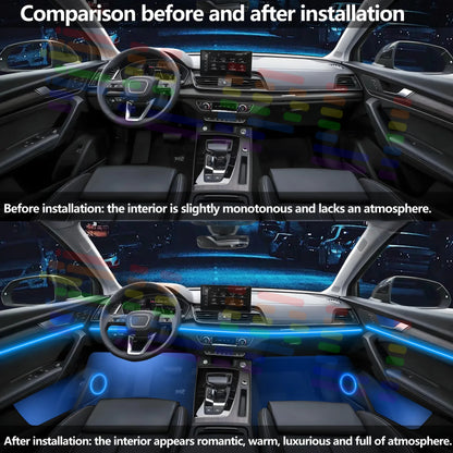 For BMW 1 Series F40/F52 Car Interior Acrylic LED Atmosphere Lighting Strip 64Color APP to Enhance Driving Pleasure