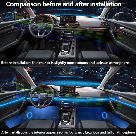 For BMW 1 Series F40/F52 Car Interior Acrylic LED Atmosphere Lighting Strip 64Color APP to Enhance Driving Pleasure