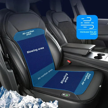 Car Cigarette Lighter Powered 24 Fans Universal Air Conditioning Seat Cover Cooling Car Seat Cushions Car Ventilated Seat Cover